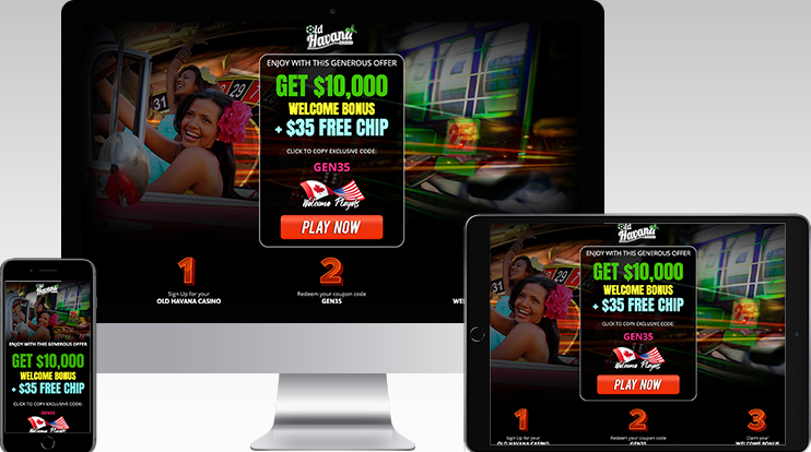 GET 10,000 WELCOME BONUS + $35 FREE CHIP GET 10,000 WELCOME BONUS + $35 FREE CHIP