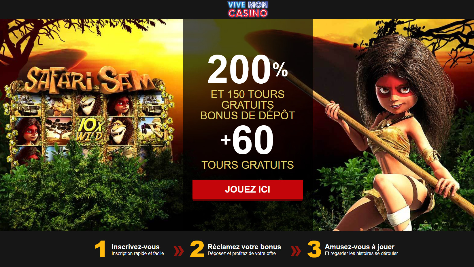 200 % ET 150 TOURS GRATUITS BONUS DE DÉPÔT + 60 TOURS GRATUITS